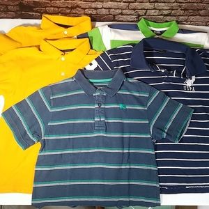 Set of 5 Polo Shirts Assorted Boys Size 10-12